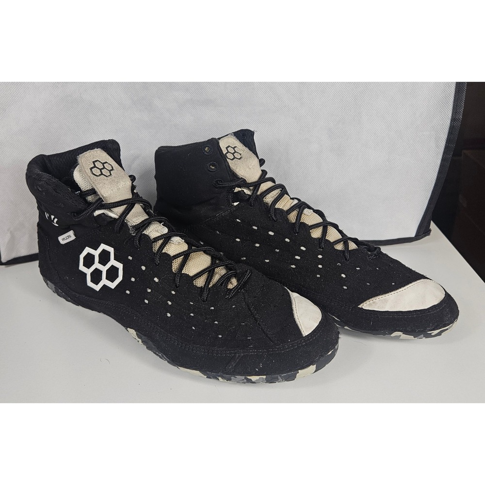 Rudis SF-Tbilisi 2.0 Wrestling Shoes Mens 9.5 Black White Camo Sole MMA Boxing
